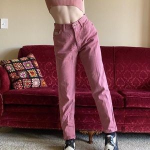 SOLD Rockies Rose Petal Pink Boyfriend Straight Leg Jeans